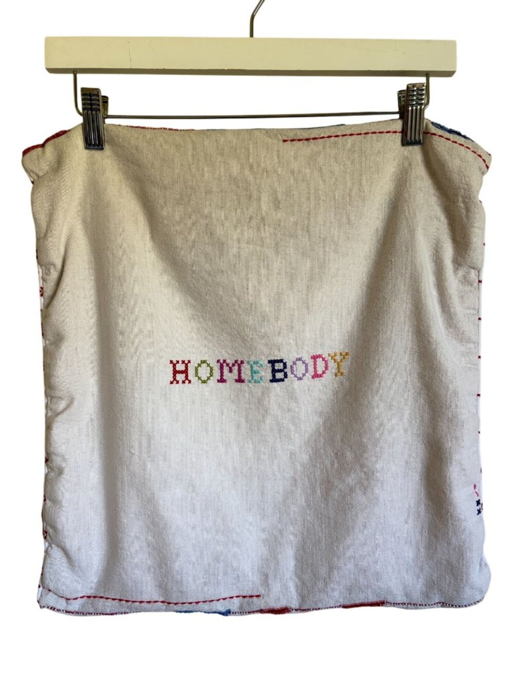 Anthropologie Homebody Embroidered 16" Square Pillow cover